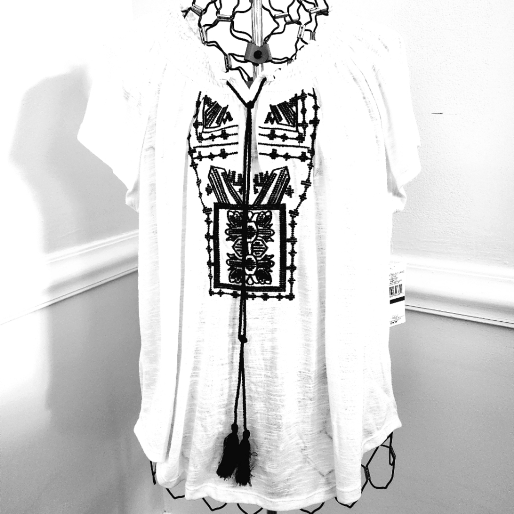 JohnPaulRichard embellished top NWT